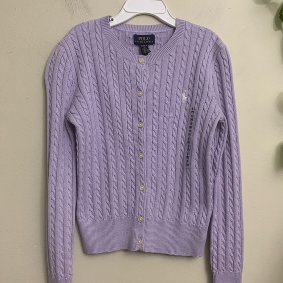 New with tag girls polo Ralph Lauren buttons down sweater size S( 7) - Picture 2 of 7